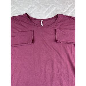 Lululemon Shirt Womens Pink To The Point Long Sleeve Asymmetrical Tie - Sz 8